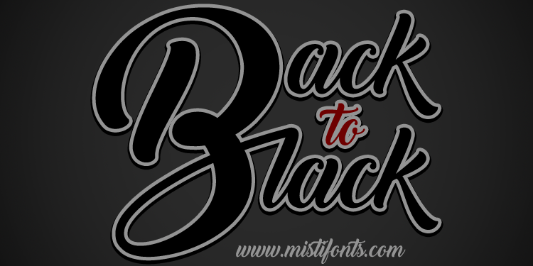 Back to Black: A Font That Adds Soul to Your Designs