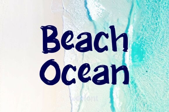 Beach Ocean: Your Script Font for Coastal Charm