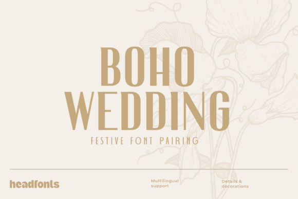 Boho Wedding Duo: A Font Pairing for Effortless Elegance