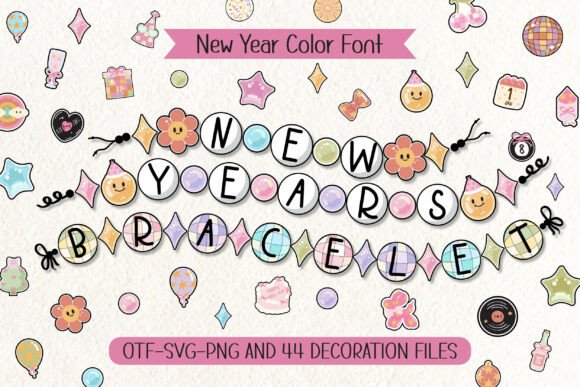 Celebrate in Style: The New Years Bracelet Font