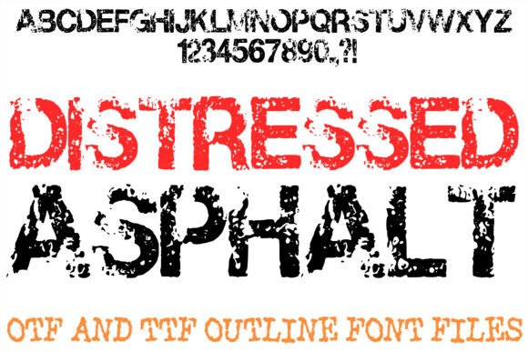 Distressed Asphalt: The Typeface Built for Urban Grit