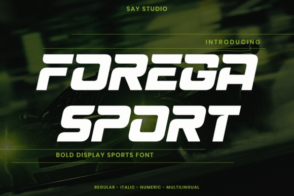 Forega Sport: The Typeface Built for Speed