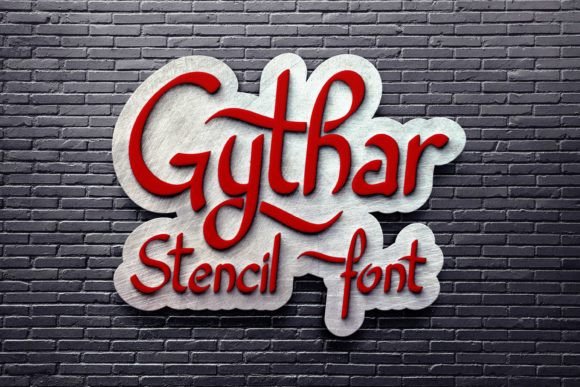 Gythar: The Handwritten Stencil Font for Authentic Design