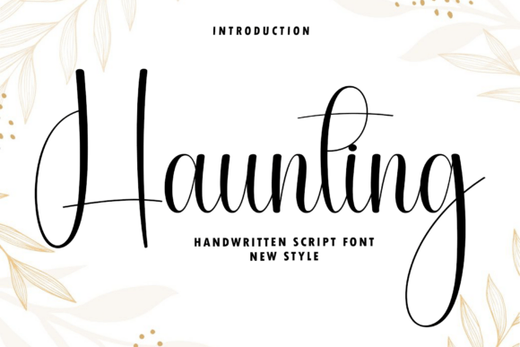 Haunting: A Friendly Handwritten Font for Creative Projects