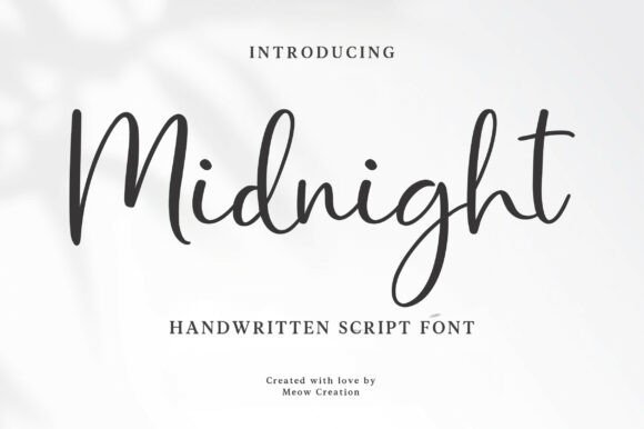 Midnight Script: Your Font for Elegant, Handwritten Style