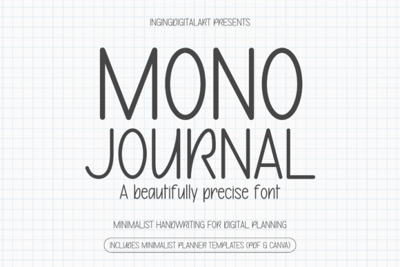 Mono Journal: Bringing Architectural Precision to Your Handwriting