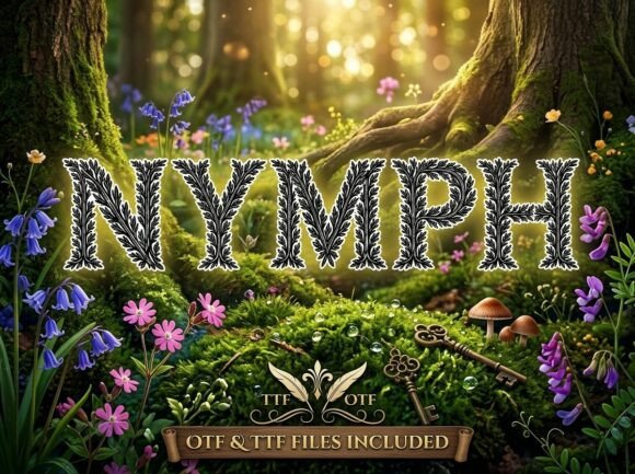 Nymph: A Display Typeface for Bold Creators