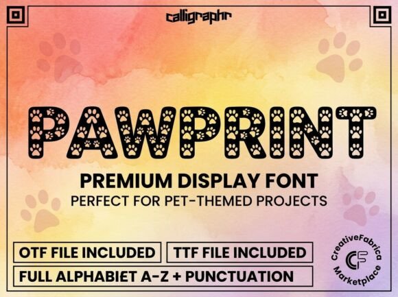 Pawprint Font: Crafting Adorable Brand Identities