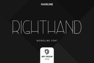 Right Hand Hairline: The Modern Monoline Font for Clean Design