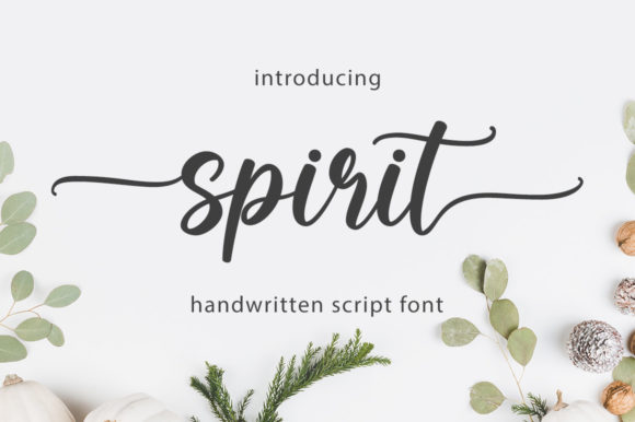 Spirit Font: A Refined Script for Elegant Design