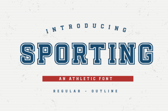Sporting: The Bold Typeface for Modern Athletic Branding
