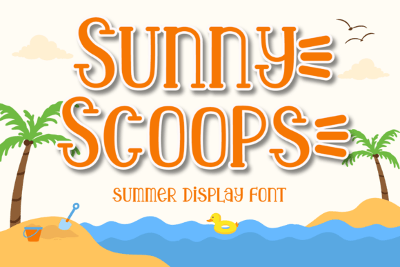 Sunny Scoops: A Display Font for Joyful Designs
