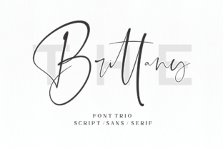The Brittany: An Elegant Font Trio for Every Creative Project