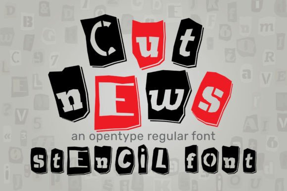 Unleash Bold Creativity with the Cut News Display Font